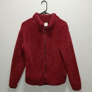 PINK Victoria's Secret Red Fuzzy Puffer Jacket XS